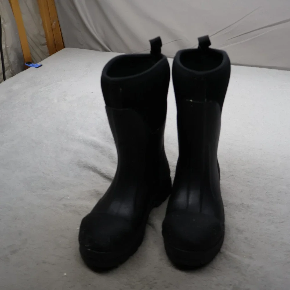 Muck Boot Women 5M Rain Boots Black Chore Mid Steel Toe Protective MCMPW00